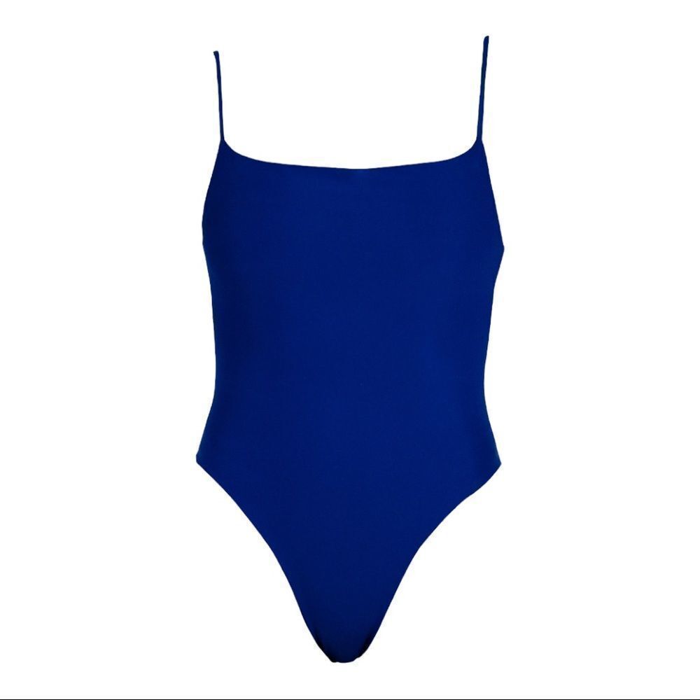 New Saltwater Collective Navy Paulina One Piece Swimsuit Size S